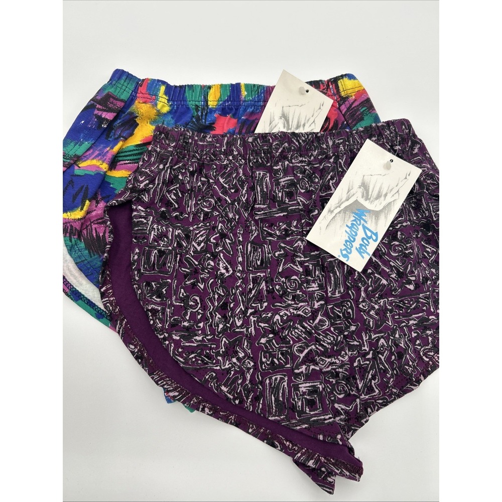 2 Vintage Body Wrappers Shorts Dance Small Petal short